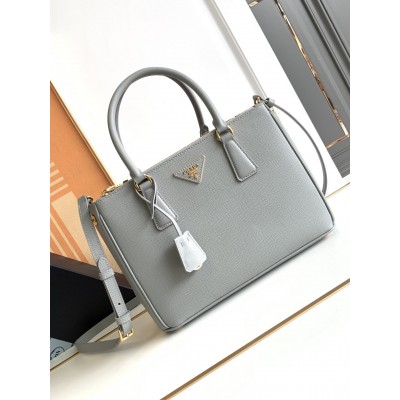 Prada Galleria Medium Bag In Cornflower Saffiano Leather