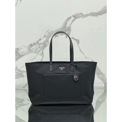 Prada Re-Edition 1978 Large Tote Bag In Black Re-Nylon