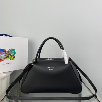 Prada Supernova Medium Handbag In Black Leather